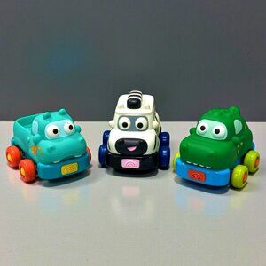 Battat Pull Back Cars Play Vehicles Safari Speedsters 3 Crocodile Zebra Hippo